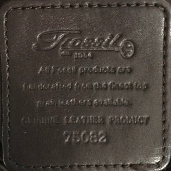 Fossil Purse Womens Leather Brown Shoulder Multiple Pockets Inside and Out - Picture 3 of 15